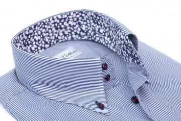 Maßhemd Brissac Akzent rot