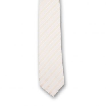 Krawatte, Festlich, Creme Gestreift