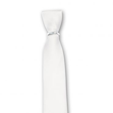Krawatte, Uni Rips, weiß