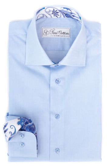 Maßhemd Visconti - Paisley Kontrast